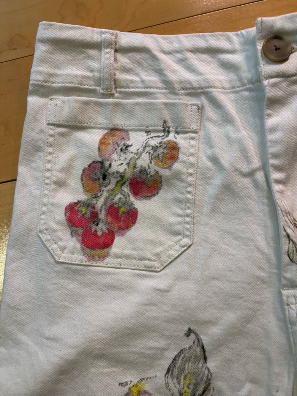 Anthropologie Maeve Colette Swan Gossip artist limited edition 34 jeans - Picture 7 of 10